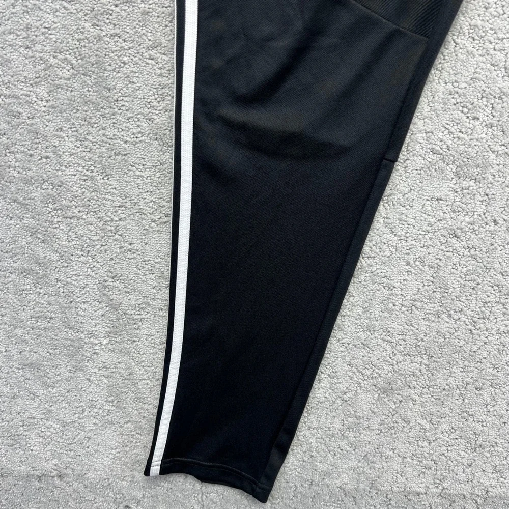 Adidas Tiro 19 Training Pants Mens L Black White Stripe Tapered Climacool Track
